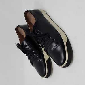 J & M Lace Up Black Leather Oxfords Men's Size 9